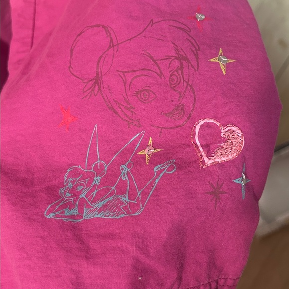 Disney Vintage 2 Tinker Bell Ombre Sleep Pants 100% Cotton Large - Picture 2 of 5